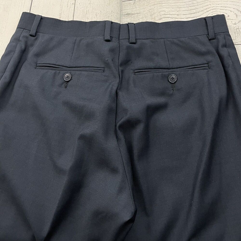 Jos. A. Bank 41L - W30 x L32 Blue 100% Wool 2-Button Single-Vent 2-Piece Suit - Picture 12 of 16